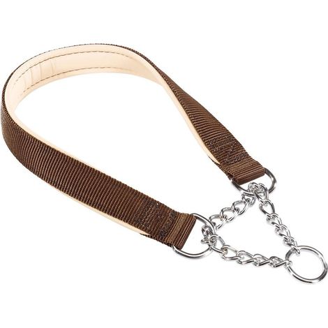 Ferplast DAYTONA CSS Collier semi-étrangleur avec rembourrage moelleux. En différentes couleurs et tailles.. Variante CSS20/50 - Misure: A: 40-50 cm B: 20 mm - Marron