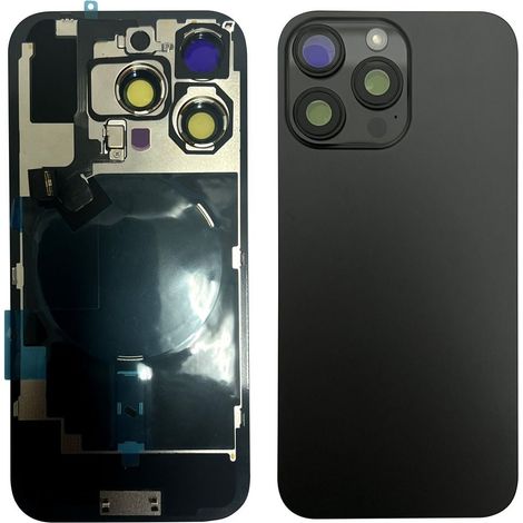 Cover posteriore per iPhone 16 Pro con piccole parti - Titanio nero