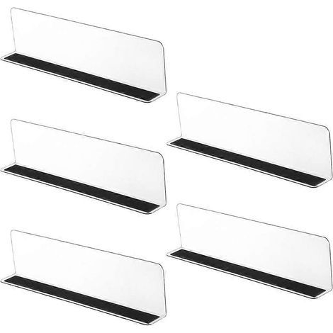 Set mit 5 Supermarktregalteilern, Produktklassifizierungsstützen – 30,00 x 6,00 x 4,00 cm (1/3)