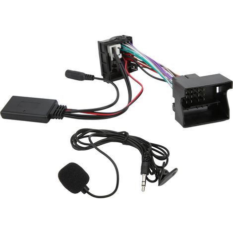 Adaptateur audio Bluetooth 5.0 avec entrée AUX pour autoradio, compatible avec les modèles RCD310, RCD510 et RNS510 (alimentation incluse). (1/5)