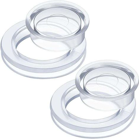 Lot de 3 anneaux et capuchons pour parasol de table de patio, trous plus épais, anneaux et capuchons pour parasols de taille standard (transparent) (1/3)