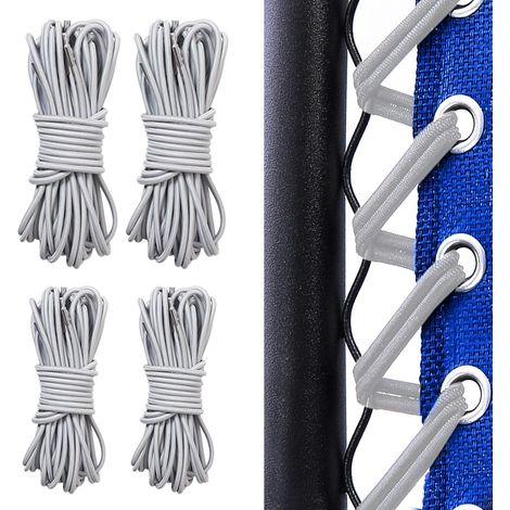 4 Pièces Corde Remplacement élastiques, Elastique Lafuma, Cordons De Remplacement De Chaise Zéro Gravité, Lafuma Fauteuil Relax, Zero Gravity Chaise Pliante, Chaise Longue (Gris)