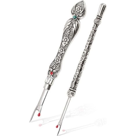 Jhubersproducts,Separatore di cuciture,Pratico strumento da cucito,Argento,Ago manuale in metallo fai da te,Adatto per lavori manuali,2 (1/5)
