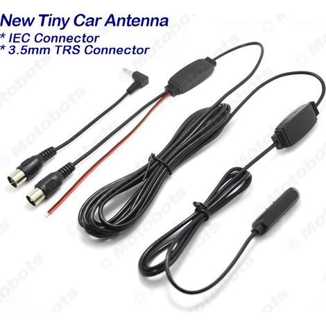 Antenne TV numérique active universelle avec connecteur IEC, antenne TV automobile, antenne TV pour véhicule avec amplificateur intégré (1/4)