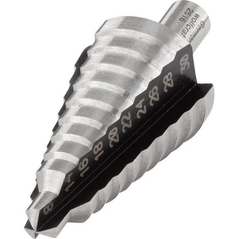 Fresa escalonada WOLFCRAFT HSS T10 Ø8-30 mm (1/2)