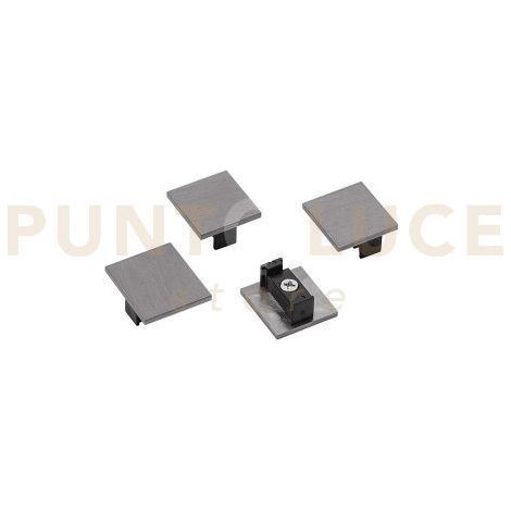 GBIT14 TAPPI DI CHIUSURA PER SISTEMA BINARIO 48V NICKEL SCURO