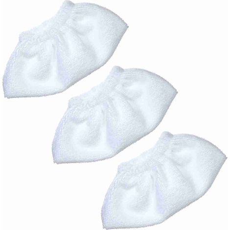 Lot de 3 chiffons de rechange pour Karcher SC2/SC3/SC4/SC5 : chiffons éponge, protections pour buses et accessoires. (1/5)