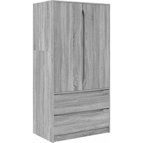 Maison Exclusive - Armario Gris Sonoma 79,5 x 49 x 156 cm Madera