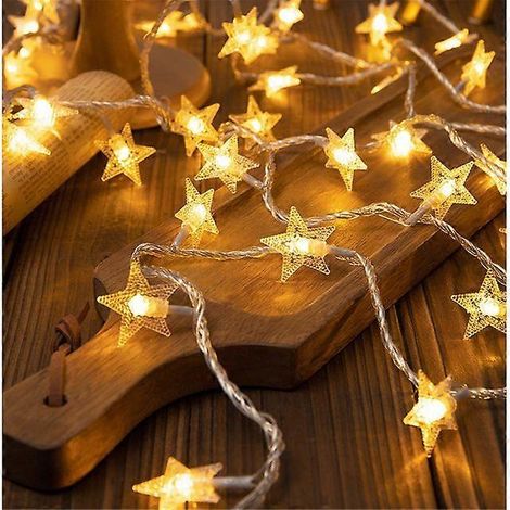 Guirlande lumineuse LED flocons de neige pour sapin de Noël, décoration de Noël pour la maison, étoile de Noël 3M 20 LED (1/5)