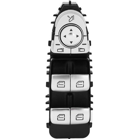 Interruptor principal de elevalunas eléctrico, interruptor de control de elevalunas eléctrico resistente a los arañazos 2139055103 para Clase E W213 2016-2023 (NEGRO). (1/5)