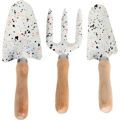 mini outils de jardinage avec manches en bois (1/5)