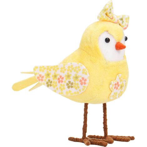 Ornement De Pâques - Oiseau En Peluche - Décoration De Fenêtre - Pour Ambiance Festive - Lot De 1 (1/5)