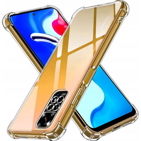 Funda para Xiaomi Redmi Note 11 / 11s, antichoque, con parte trasera blindada transparente y cristal protector.