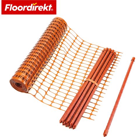 Absperrzaun Chester Set Orange 30 m Komplett-Set inkl. 20 Pfosten