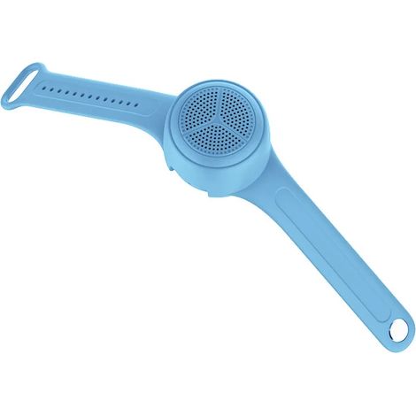(Bleue, avec bracelet de montre) Mini enceinte Bluetooth sans fil, volume élevé, diffusion portable (1/5)