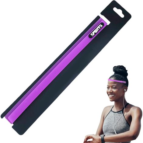 Trainingsstirnbänder, schnelltrocknende Schweißbänder Verstellbare Yoga-Stirnbänder für Männer, Frauen, Jungen und Mädchen, Fitness, Laufen, Radfahren, Fußball (1/5)