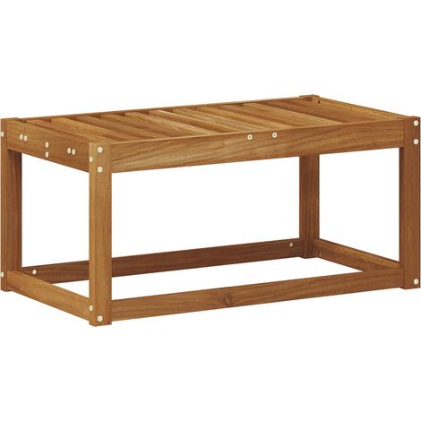 Outdoor Stool Bench Natural 79 x 43 x 37 cm Solid Acacia Wood vidaXL