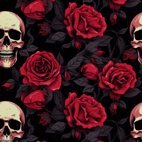 Tela Oxford decorativa para exteriores - Motivo de calavera I DX4064 (1/5)