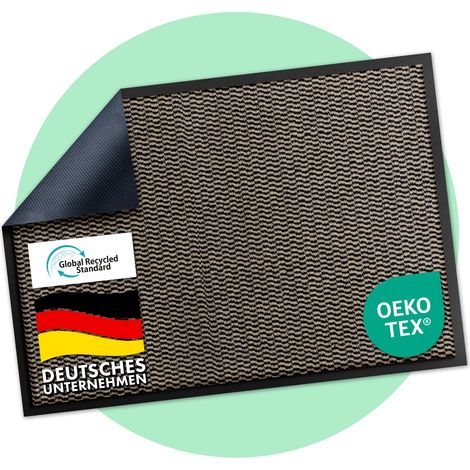 Schmutzfangmatte SKY Novo Mit einzigartiger TPE-Rückseite Ocker-Schwarz 90 x 150 cm