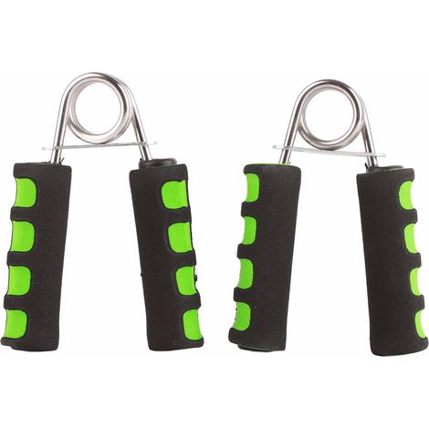 2pcs Poignées de renforcement en acier à ressort carbone, exerceur de doigts, poignets et avant-bras, développeur de force manuelle pour hommes (1/5)