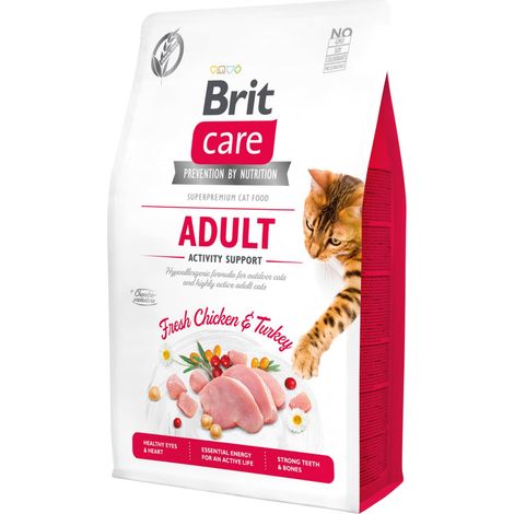 ALIMENTS HUMIDES POUR CHATS VAFO PRAHA S.R.O. BRIT CARE CAT ADULT 2KG ACTIVITY SUPPORT GF SOURCING M-BRCAVG2