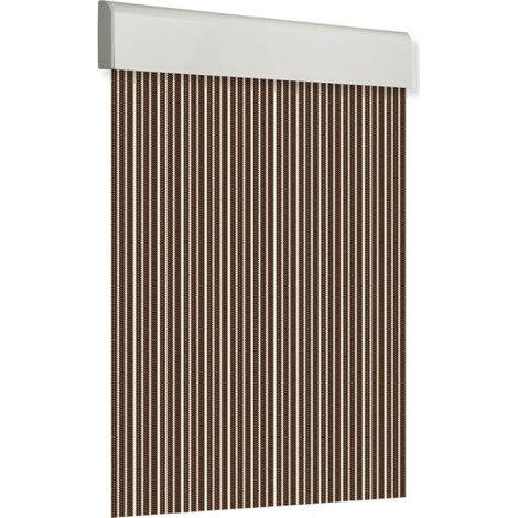 Rideau de porte plat en PVC Tosca 120x210cm Marron-Beige nº1 (1/3)