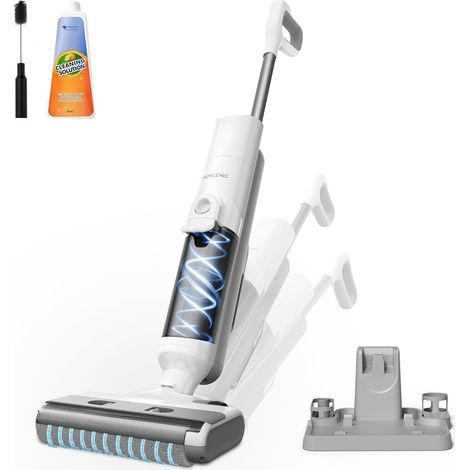Aspirateur Laveur sans Fil,60 Mins Aspirateur Balai sans Fil Sec et Humide,Léger Aspirateur Eau et Poussière,Laveur de Sol,Autonettoyant,1.3L,Nettoyage des Angles,Bords,Sols Durs (1/5)
