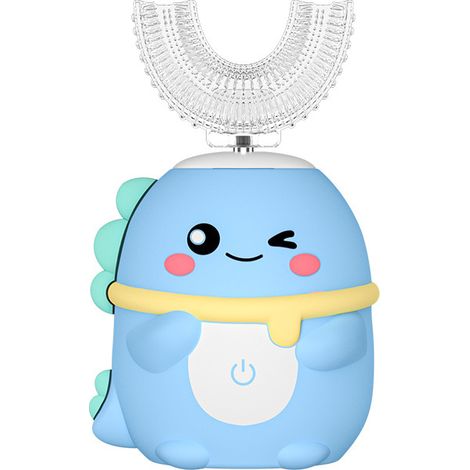 Brosses à dents électriques pour enfants de 7 à 14 ans, bleues-AquaForge