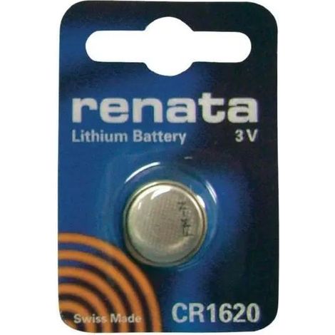 Pile bouton Renata CR1620 lithium 3 volts 68 mAh