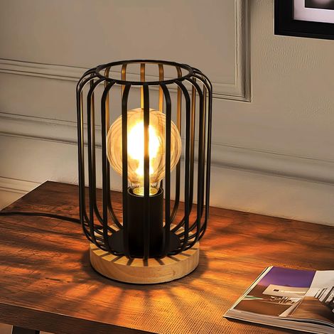 Lampe de Bureau Vintage, Lampe de Chevet Chambre pour Ampoule E27 (1/5)