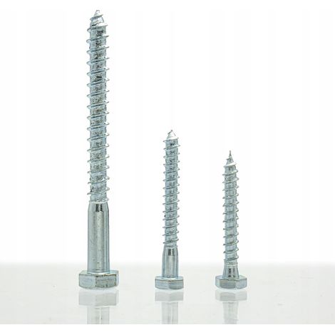 Tornillos para madera de cabeza hexagonal 10x90 (1 kg) (1/5)