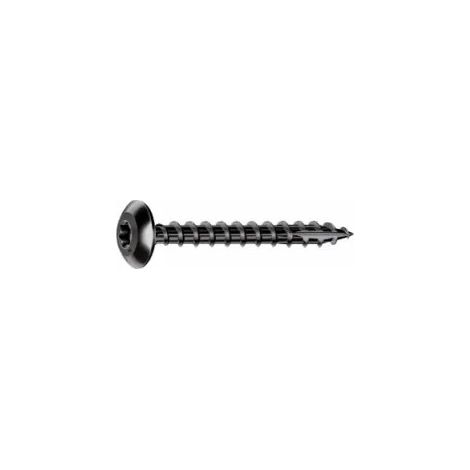 Vis Rocket minivybac penture noire 6x50mm, 20 pièces.