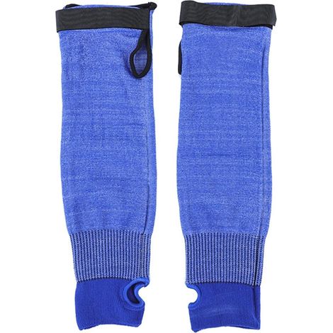 Manches de Bras Bleues résistantes aux coupures, Manches de Bras isolantes et protectrices Contre Les coupures, protège-Bras résistants aux coupures de Niveau 5.(45cm) (1/4)