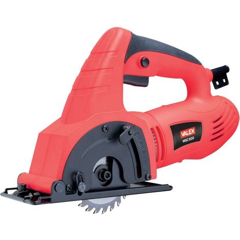 Valex Mini Sega Circolare Rosso MSC600 600W Profondità 22mm