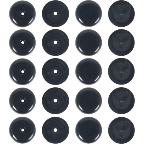 Lot de 10 boutons d'arrêt de ceinture de sécurité – ABS noir résistant à l'usure – Utilisation facile pour tous types de véhicules (1/5)