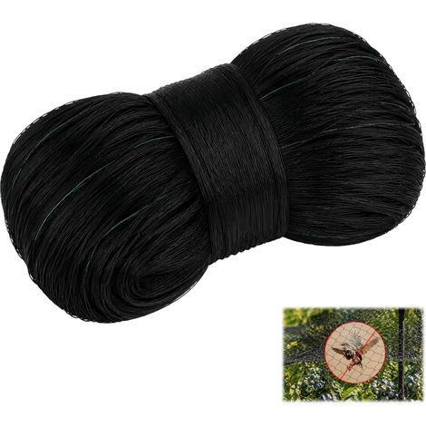 Black Bird Netting 4m x 15m - Effective Protection for Gardens, Fruit Trees, Cherry Trees, Vegetables and Plants - UV Resistant, Tear-Resistant Garden Net (1/5)
