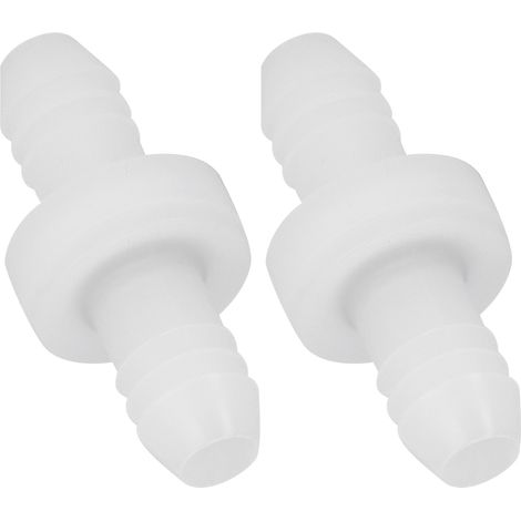 Lot de 2 clapets anti-retour 3/8 po (10 mm) en plastique, unidirectionnels, pour compresseur d'air, pompe d'aquarium, carburant, gaz, liquide, air (CDDV6)