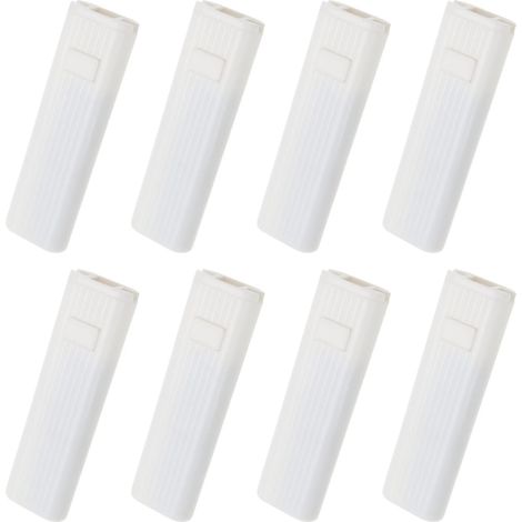 Bardusch - Lot de 8 Poids de Cordon de Rechange pour Stores Enrouleurs Verticaux Volet de Fenêtre Poignée de Sécurité en Plastique Blanc Tendeur de Dispositif (1/5)