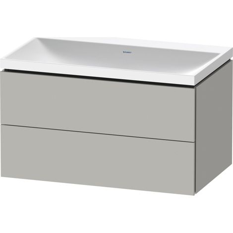Duravit L-Cube c-shaped Set wandhängend, 2 Schubkästen, ohne