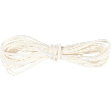 Mèche de bougie pour cire d'abeille - 2 à 3 mm - 3 m