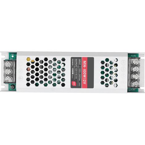 Alimentation LED 100W CTG, transformateur étanche ultra-plat longue bande, driver à découpage DC12V.