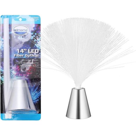 Lampe à fibre optique LED colorée à changement de couleur, alimentée par batterie, veilleuse d'ambiance pour mariage, fête de Noël, vacances, sans batterie (1/5)