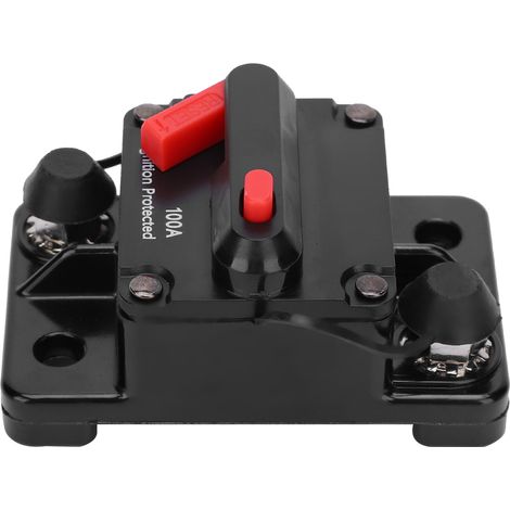 Staffa di sicurezza con ripristino automatico del circuito DC12-42V - Protezione da sovraccarico in rame - Facile da installare, adatta per (30A) (40A) (50A) (60A) (80A) (100A)