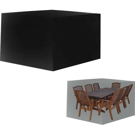 Housse De Meuble De Jardin Impermeable 210D , Housse De Protection Etanche pour Meubles De Jardin, Bâche Table Jardin Carrée, Housse De Table Exterieur Bâche De Protection(110x110x65cm) (1/5)