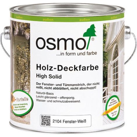 OSMO 2104 Holz Deckfarbe Weiß 750ml (1/2)