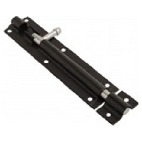 Lot de 3 loquets de porte en acier japonais Noir 100 mm (1/2)