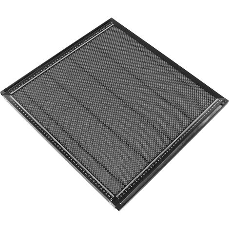 Table de découpe laser en alliage d'aluminium résistant à la rouille et à dissipation thermique rapide, avec 2 pinces, noire. (1/5)