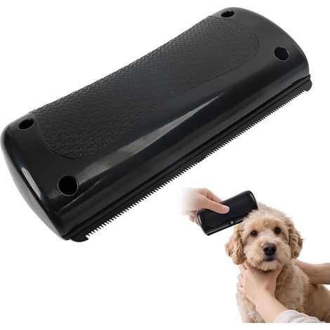 Brosse pour poils de chien, peigne démêlant et éliminateur de poils morts, outil de toilettage pour chien à la maison ou en salon (1/5)