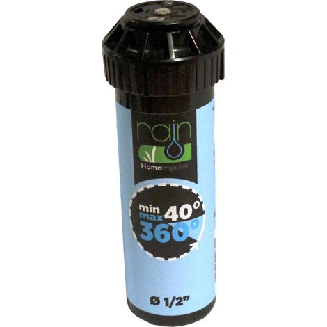 Aspersor de turbina 40 a 360° alcance de 5 a 9 m