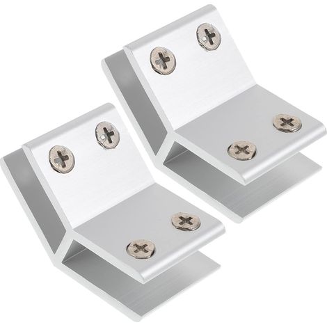 Abrazadera de vidrio ajustable a 135° con cabezal de goma antideslizante. Para paneles de vidrio de 10 a 12 mm de espesor. Para piscinas y proyectos de bricolaje. (1/5)
